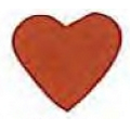Mylar Confetti Shapes Heart (2")